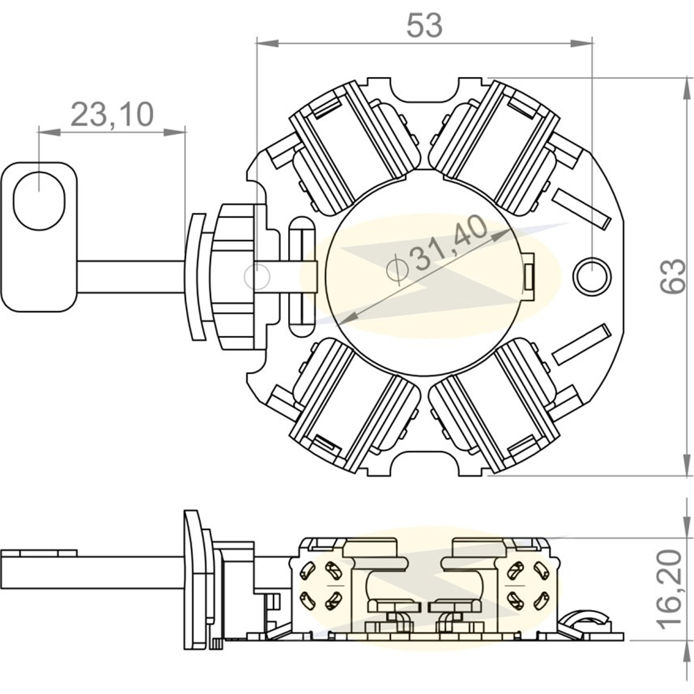 Porta escova 1.234/4 unifap - Autopeças - Magazine Luiza