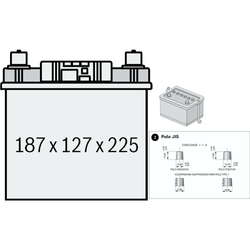 BATERIA 12V 38AH BOSCH - 0 092 S68 135
